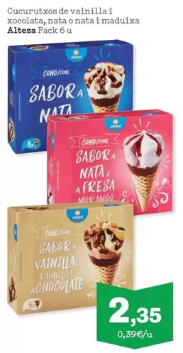 Alteza - Cucurutxos De Vainilla I Xocolata, Nata O Nata I Maduixa
