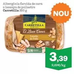 Carretilla - Albergínia Farcida De Carn O Lasanya De Pollastre