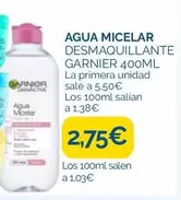Garnier - Agua Micelar Desmaquillante