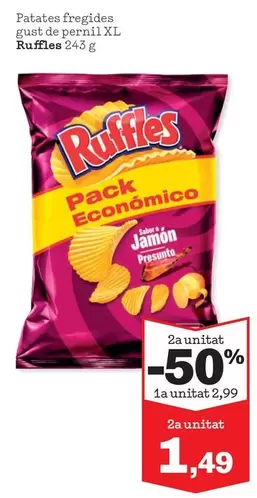 Ruffles - Patates Fregides Gusto De Pernil XL