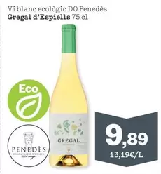 Gregal D'Espiells - Vi Blanc Ecològic DO Penedès