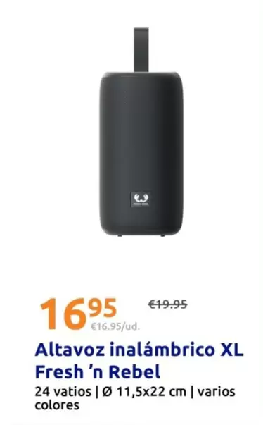 Fresh 'N Rebel - Altavoz Inalámbrico Xl 