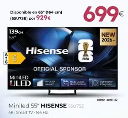 Hisense - Miniled 55" 55u7se
