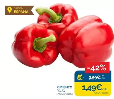 origen - Pimiento Rojo