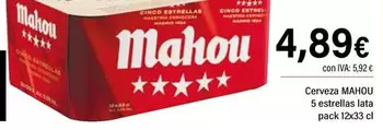Mahou - Cerveza 5 Estrellas