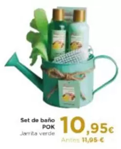 Pok - Set De Baño Jarrita Verde
