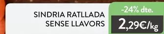 Sindria Ratllada Sense Llavors