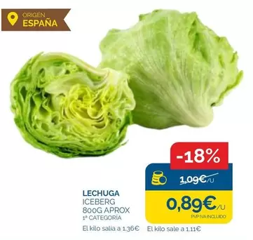 origen - Lechuga Iceberg