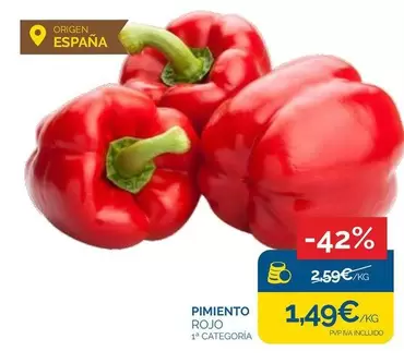origen - Pimiento Rojo