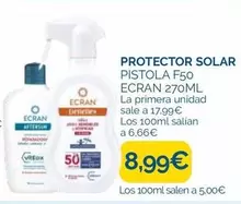 Ecran - Protector Solar Pistola F50