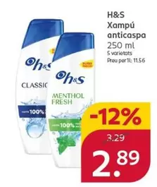 H&s - Champú Anticaspa