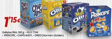 Lu/Chips Ahoy/Oreo - Galletas Mini Príncipe (Normal O Golden)
