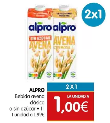 Alpro - Bebida Avena Clasica O Sin Azucar