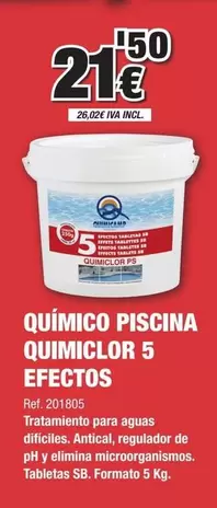 Quimicamp - Quimico Piscina Quimi Color 5 Efectos