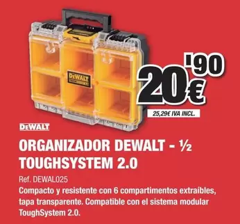 Dewalt - Organizador  - 1/2 Toughsystem 2.0