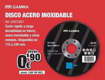 Grup Gamma - Disco Acero Inoxidable