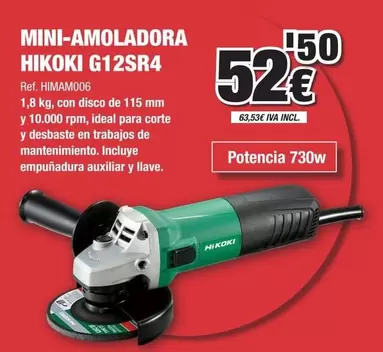 Hikoki - Mini-Amoladora G12SR4