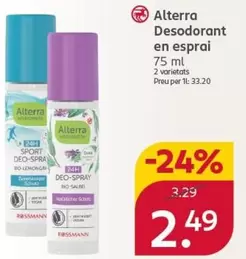 Alterra - Desodorante En Spray