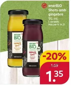 Enerbio - Shots Con Jengibre