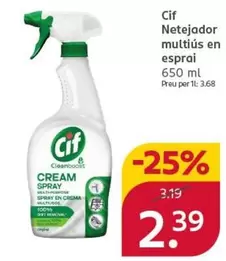 Cif - Limpiador Multiusos En Spray