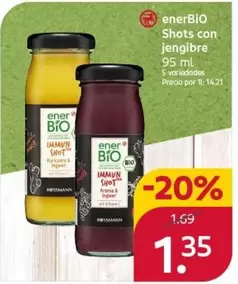 Enerbio - Shots Con Jengibre