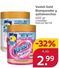 Vanish - Gold Blanqueador Y Quitamanchas