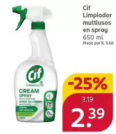 Cif - Limpiador Multiusos En Spray