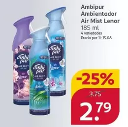 Ambi Pur - Ambientador Air Mist Lenor
