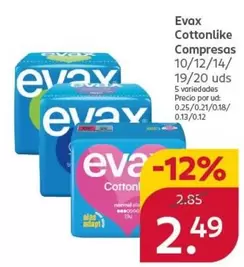 Evax - Cottonlike Compresas