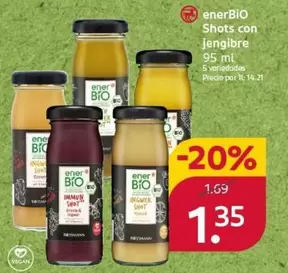 Enerbio - Shots Con Jengibre