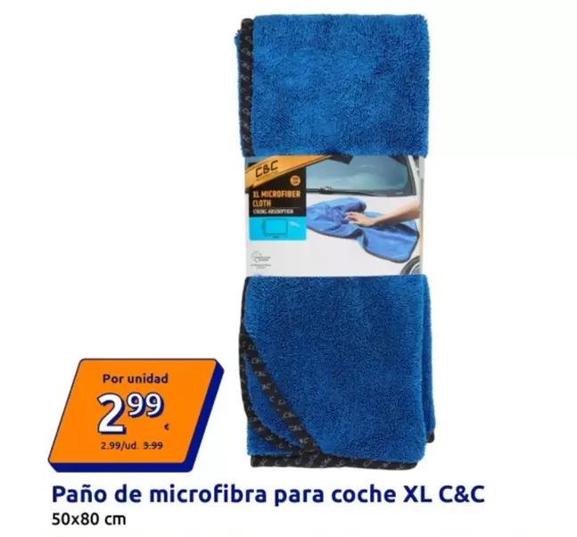 C&C - Pano De Microfibra Para Coche Xl