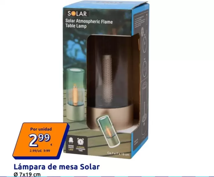 Lámpara De Mesa Solar 