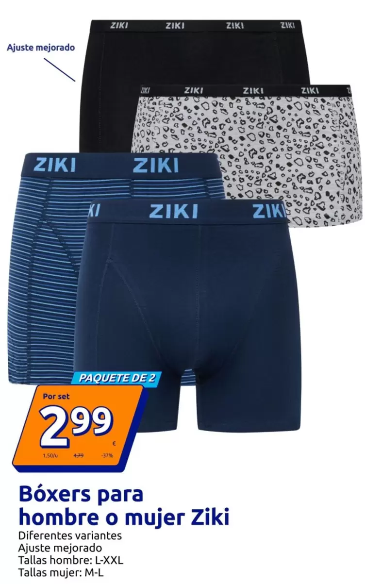 Ziki - Boxers Para Hombre O Mujer