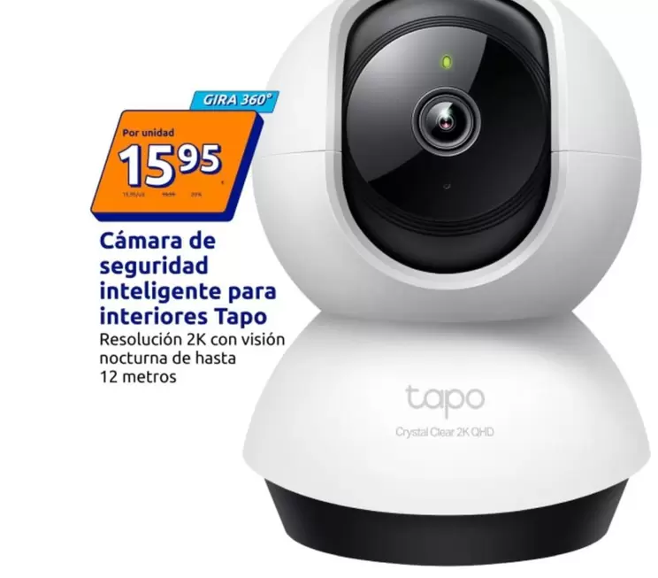 Tapo - Cámara De Seguridad Inteligente Para Interiores