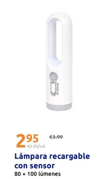 Lampara Recargable Con Sensor