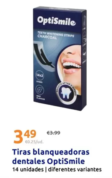 Optismile - Tiras Blanqueadoras Dentales