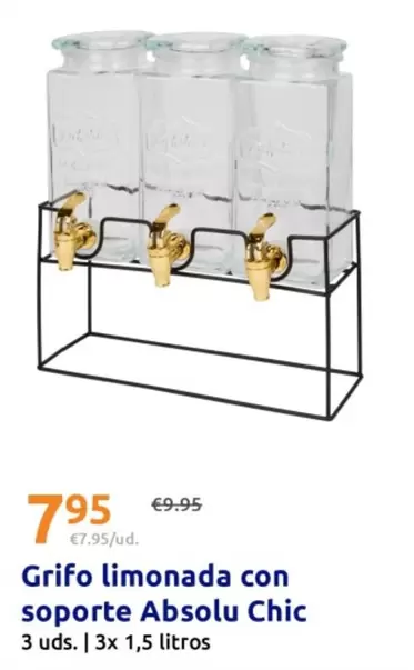 Grifo Limonada Con Soporte Absolu Chic