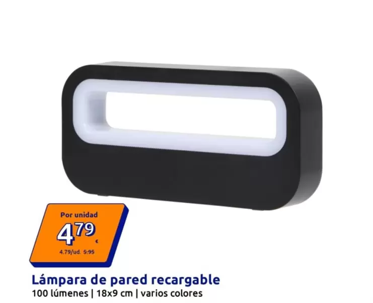 Lampara De Pared Recargable