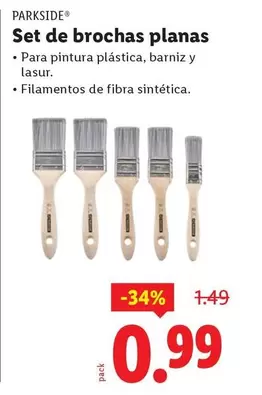 Parkside - Set De Brochas Planas