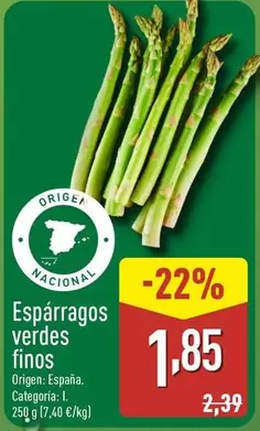 Esparragos Verdes Finos