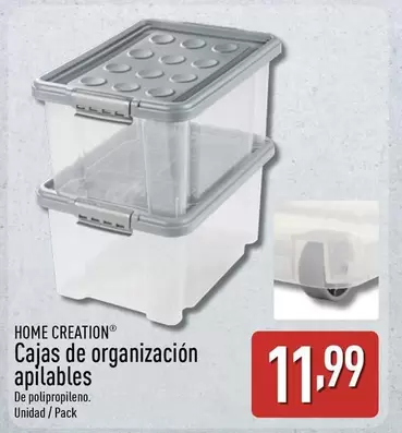 Home Creation - Cajas De Organización Apilables