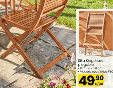 Silla Kingsbury Plegable