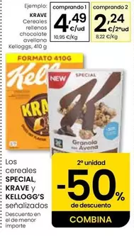 Krave - Cereales Rellenos Chocolate Avellana Kelloggs