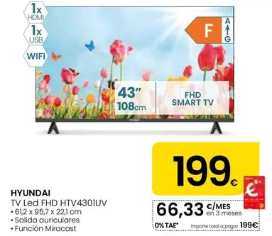 Hyundai - Tv Led FHD HTV4301UV