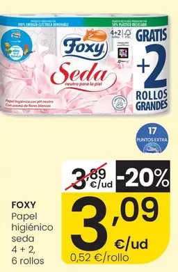 Foxy - Papel Higienico Seda