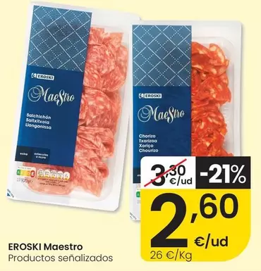 Eroski Maestro - Productos Senalizados