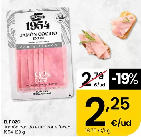 Elpozo - Jamon Cocido Extra Corte Fresco