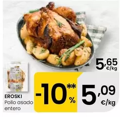 Eroski - Pollo Asado Entero