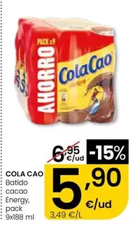Cola Cao - Batido Cacao Energy