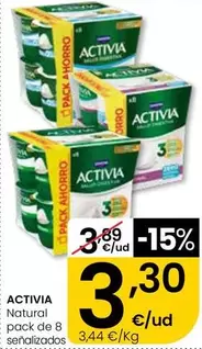 Activia - Natural Pack De 8 Senalizados